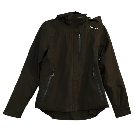 Ariat Ladies Coastal Waterproof Jacket, Relic, Size Medium Olive green - Picture 9 of 13